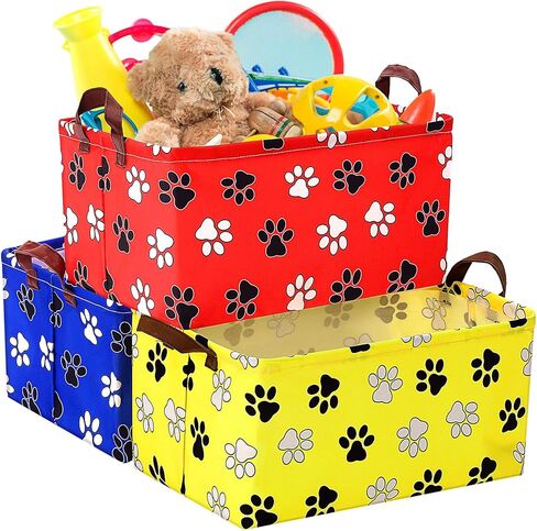 3 Pack Magical Wizard Storage Baskets Waterproof Canvas with Leather Handles Storage Basket Organizer Collapsible Bins for Closet Toys Clothes Room Decor in Saudi Arabia