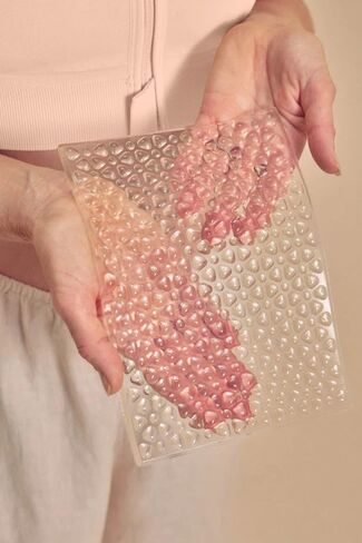 Amoena Lymph Flow Silicone Pressure Pad - Compression Pad - Supports/Stimulates Lymp Flow - 100 x 110 mm – one Size, 2 Pack Clear in Saudi Arabia