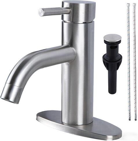 Hotis Gold وعاء الحوض الصنبور ، 360 دوار من الصنبور الذهب الذهب ، مقبض واحد المقبض طويل الجسم فناء السفينة الصنبور ، الحمام الحمام للوعة 1 منبث in Kuwait