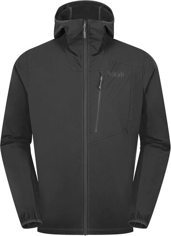 سترة Hoody alpine من Rab Men Men - معطف خفيف مائي معطف ناعم للمشي لمسافات طويلة والتسلق in Saudi Arabia