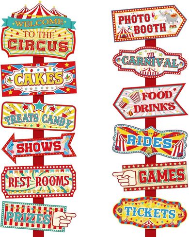24 قطعة علامة حفلة سفاري للترحيب في Jungle Safari Decorations Party Decorations Wild Animal Directional Signs for Zoo The Animal Thief Birthday Party Carnival Party Supplies in Kuwait