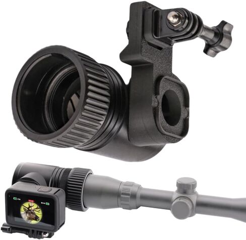 محول كاميرا Scope - متوافق مع GoPro Hero 9/10/11/12 - حامل خفيف الوزن مصنوع بالكامل من الألومنيوم مع مظلة مدمجة للتصوير في الهواء الطلق in Saudi Arabia