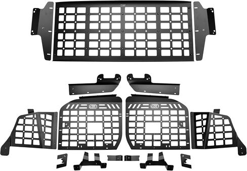 طيران مرتفع لنيسان Amarda Y62 2017-2024 ، Patrol Y62 2010-2024 Molle Bank Storage Trunk Resfl Interior Lugg Argage Racks Cargo Cargos Modular Trunk Organizer Aluminizer (لوحات+رف) in Saudi Arabia