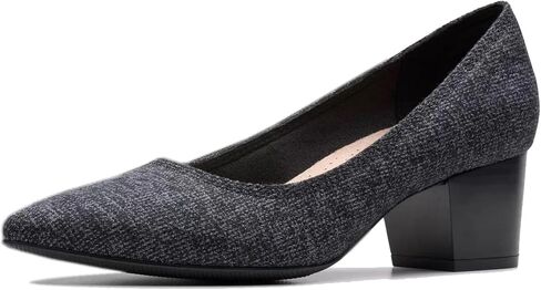 Clarks Collection Women's Ellanie Hope Pump, Black Leather, 5.5 M US in Saudi Arabia