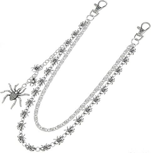 طبقة مزدوجة السراويل المفاتيح القوطية العنكبوت الجينز المفاتيح الخصر الملابس التبعي لجميع القديسين و الشرير الهيب هوب ديكور in Kuwait