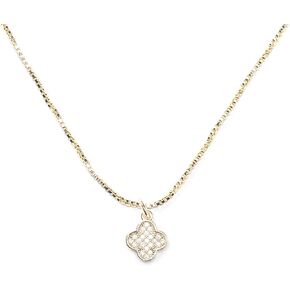 قلادة متقاطعة قلادة قلادة 14K مطلي سلسلة بذيئة الحد الأدنى البسيط الإله الصغير البسيط صلاة المجوهرات الدينية in Kuwait