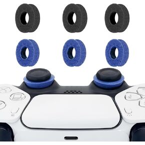 MysticHome 6 Pack Precision Rings Aim Assist for PS5, for PS4, Compatible with Xbox Controllers Accessories– Control with Soft Silicone Rings – Compatible with Fortnite & FPS Games,Black+Purple+Green in Kuwait
