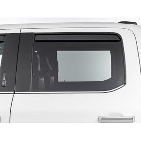 WeatherTech Custom Fit Side Window Deflectors for Ford F-150, F-150 Raptor, Super Duty - (81765IM), Rear Pair - Dark Tint in Saudi Arabia