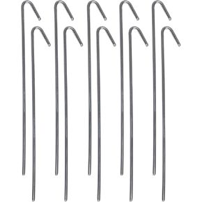 Pinnacle Mercantile 30 حزمة من حصص الخيمة المعدنية للحديقة وحواف السياج وخطافات أوتاد زينة عيد الميلاد مصنوعة في الولايات المتحدة الأمريكية بطول 22.86 سم in Kuwait