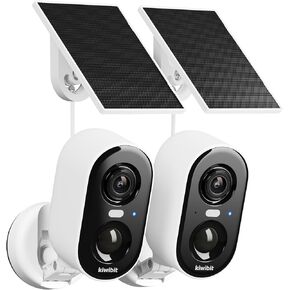 Kiwibit Solar Security Cameras Wireless Outdoor, 2K Magnetic Installation Battery Powered Camera with Smart AI PIR Motion Detection, Color Night Vision, Waterproof for Indoor & Outdoor in Saudi Arabia