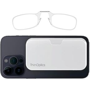 نظارات القراءة النحيفة Always With You من ThinOptics مع حافظة تلتصق بهاتفك - قارئات جيب رفيعة للغاية بدون ذراع in Kuwait