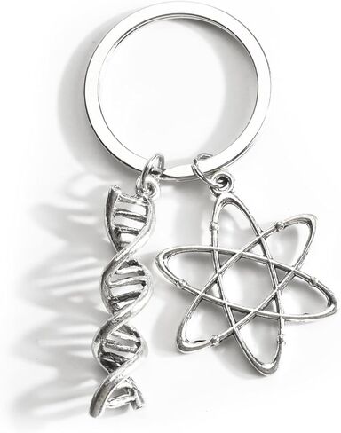 Science Teacher Gifts, Scientist Keychain with DNA Double Helix,Molecular Structure,Teacher Keychain in Saudi Arabia