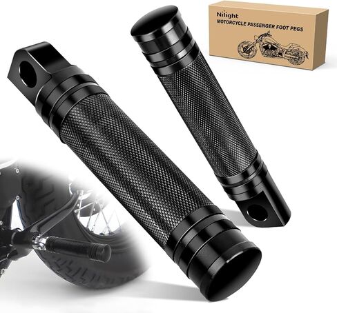 Nilight 1-1/4 بوصة أوتاد الطريق السريع للدراجات النارية Harley Davidson Touring Road King Street Glide Sportster أوتاد قدم قصيرة بزاوية قابلة للتعديل عالمية لـ 1.25 بوصة قضبان حماية المحرك من الصدمات الطريق السريع أسود in Saudi Arabia