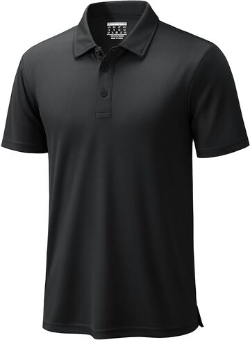 TACVASEN Mens Polo Shirts Short Sleeve Dry Fit Performance Breathable Golf Shirt with Collar Tennis Casual Business Work in Saudi Arabia