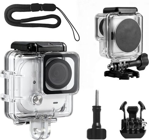 FitStill 164FT/50M حقيبة غوص مقاومة للماء تحت الماء فقط من أجل Insta 360 Go Ultra بما في ذلك كابينة التوسيع، غطاء حماية غير مرئي مضاد للخدش مع ملحقات تثبيت على شكل قوس in Saudi Arabia