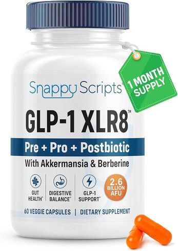 GLP-1 XLR8 ملحق استقلاب الجوع الأيض دعم فقدان الوزن 2.6 مليار AFU البروبيوتيك لايف ما بعد الظهر أكيرمانسيا الشاي الأخضر الشاي الكوري الخبير LED LED للنساء والرجال 120 كبسولات in Kuwait