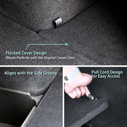Trunk Storage Bins Trunk Organizer Designed for 2025 2026 Tesla Model Y Juniper 5-Seater, 2PCS Large-Capacity Rear Side Storage Boxes with Under-Panel Compartment for Model Y Juniper Accessories in Kuwait