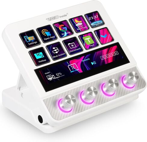 Macro Pad, Streaming Deck Stream Controller Soundboard Keypad, Programmable Keys USB Shortcut Keyboard for Gamer Streamer, Audio Mixer for OBS, YouTube, Office Desk Setup, PC, Mac in Saudi Arabia
