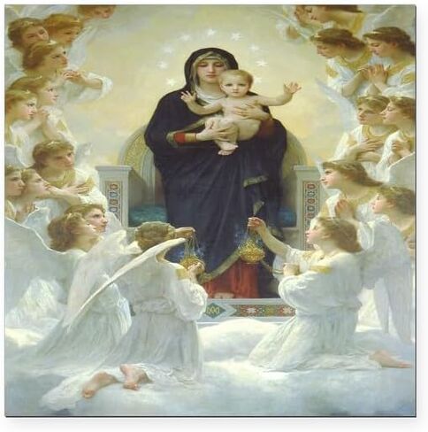 CafePress Mother Mary Square Car Magnet 3 X 3 Square Car Magnet, Magnetic Bumper Display in Saudi Arabia