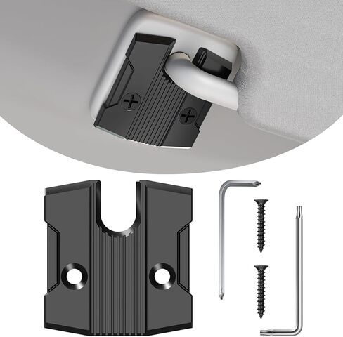 2 Packs Sun Visor Repair Kit Compatible with Dodge RAM 1500 Trucks 2019-2023, Aluminum Black Car Sun Visor Repair Kit, Dodge Ram 1500 Accessories in Kuwait