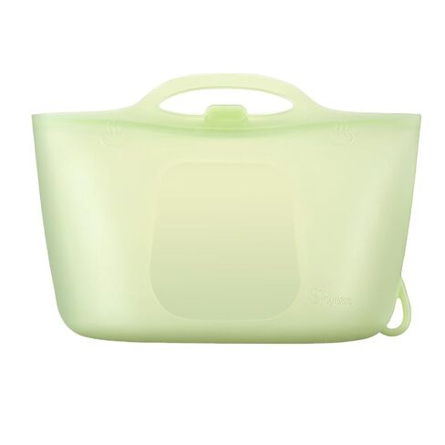 Silicone Travel Bottle Sterilizer Bags | Microwave Steam Sterilizer Bags for Baby Bottles, Breast Pump & Pacifiers, Reusable Steam Sterilizing Bags for Travel and Home Use（Clear Green） in Saudi Arabia