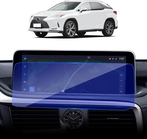 Suitable for 2022-2025 Lexus LX600h/700h Luxury/700h+F Sport AWD 12.3-inch screen protector film 9H Blue Tempered Glass GPS Navigation Touchscreen Protector accessories in Kuwait