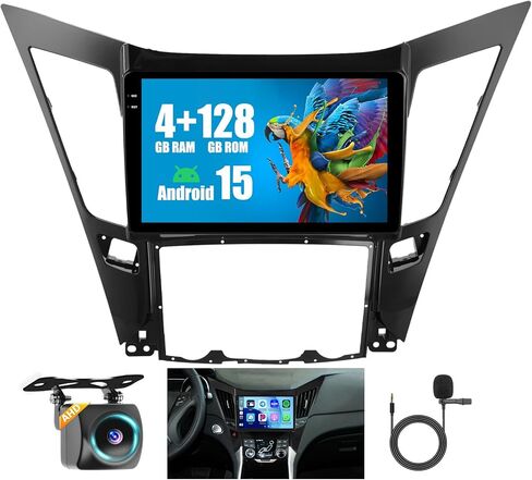 راديو 4+64G Android 15 لسيارة Hyundai Sonata 2010-2015، شاشة لمس 9 بوصات لستيريو السيارة Sonata، CarPlay اللاسلكي/Android Auto، 5 جيجا هرتز WiFi، Bluetooth 5.0، EQ، GPS، 1280 * 720، كاميرا احتياطية in Saudi Arabia