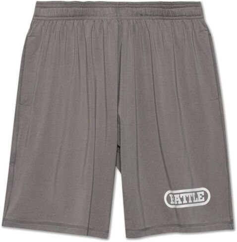 شورت أداء بشعار كبير من Battle Sports، تمدد في 4 اتجاهات، ماص للرطوبة، حماية من الأشعة فوق البنفسجية in Saudi Arabia
