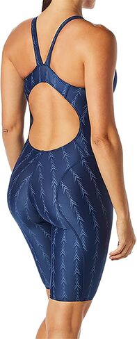 Tyr Women's Solid Fusion 2 Open Back Swimsuit - U12 متوافق ، البحرية ، 38 in Saudi Arabia