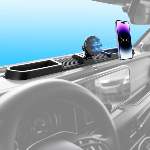 Metal Magnetic Phone Mount Holder for 2010-2024 Toyota 4Runner Strong Magnet Dash Cell Phone Cradles Adjustable Phone Stand Accessories for MagSafe All Smartphone(Classic Version) in Saudi Arabia