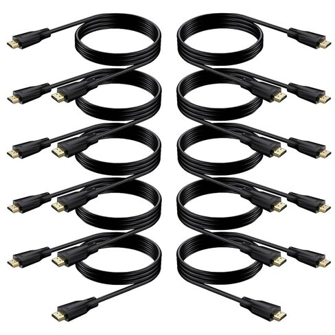 8K HDMI Cable 3FT 3-Pack, 48Gbps Ultra High Speed HDMI Cables 3 FT HDMI Cord Support 8K@60Hz, 4K@120Hz, HDR10+, eARC, 3D, Dolby, Compatible with Monitor, Roku/Fire TV, Laptop, PS5/4, Xbox in Saudi Arabia