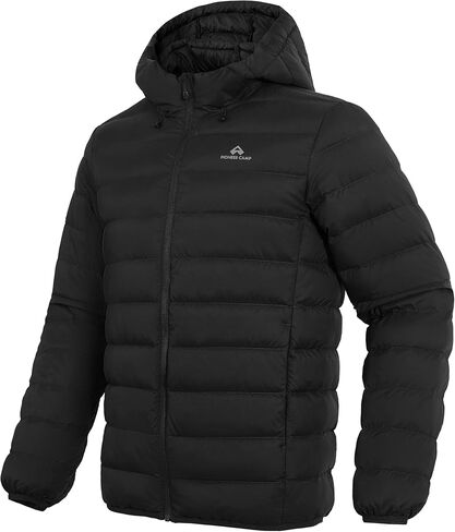 Pioneer Camp Men's Down Puffer Jacket with Hood Lightweight Packable Warm Insulated Thermal Puffy Winter Coat Ski Travel in Saudi Arabia