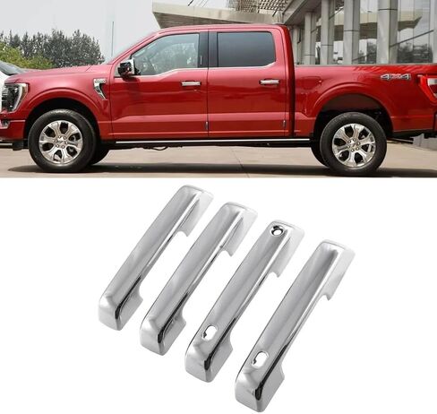YOUNGERCAR Door Handle Cover Fit for 2021-2023 Ford F150 Bronco Door Handle Covers Overlay Oxford White No Passenger Keyhole No Smart Key Holes in Saudi Arabia