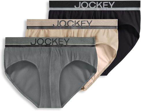 ملابس داخلية للرجال من Jockey ملابس داخلية True Style - 3 قطع، Iguanas/Colorado Dawn/Diamond Strands، مقاس M in Kuwait