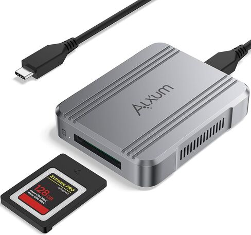 قارئ بطاقات الذاكرة CFexpress Type A وSD4.0 ثنائي الفتحات، محول USB 3.2 Gen 2 Type A CF Express بسرعة 10 جيجابت في الثانية، قارئ بطاقات ذاكرة محمول 2 في 1 مع USB C، متوافق مع Windows/Mac/Linux/Android in Kuwait