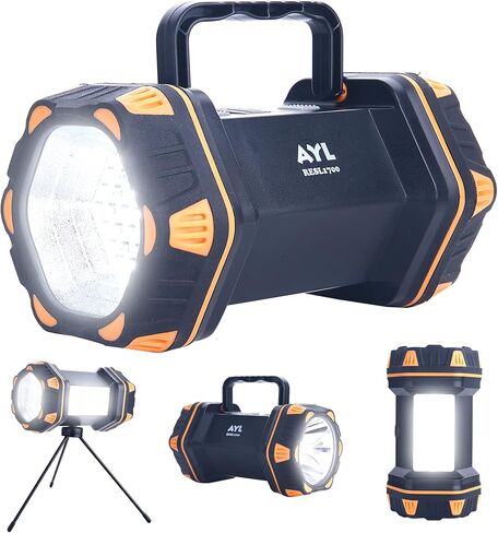 Portable LED Rechargeable Camping Lantern, AYL Lightweight USB Rechargeable Lamp LED Flashlight Survival Gear for Home Emergency Light Outdoor Lanterns for Power Outages Hurricane Lamp 3-Pack in Saudi Arabia