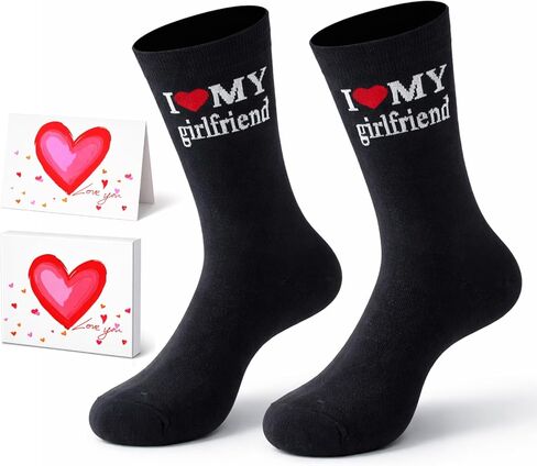 Gifts for Men,Birthday Gifts Card for Husband,Funny Socks,Present Valentine's Day,Anniversary,I Love My Wife in Saudi Arabia