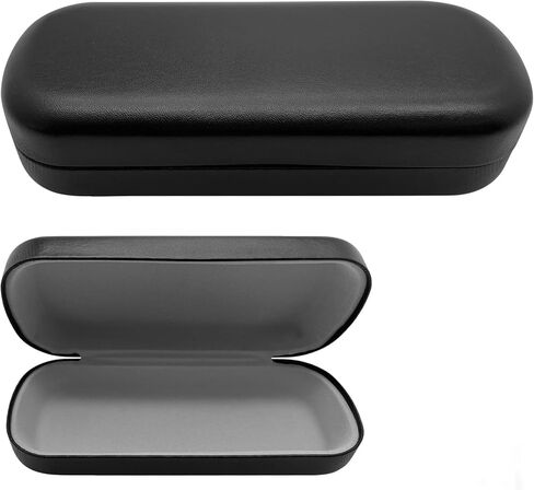 Double Eyeglasses Case Hard Shell Dual Sunglasses Organizer with Magnetic Closure Travel Eyewear Storage for Vehicle Homeuse in Saudi Arabia