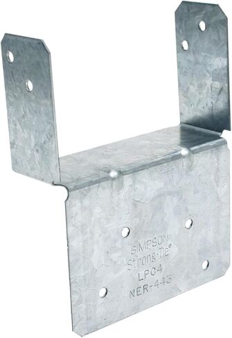 Simpson Strong Tie LPC4Z Zmax Galvanized 18 Gauge 4x Cappial Post Cap 40-Per Box in Kuwait