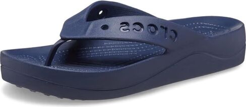 صندل نسائي من Crocs Baya Platform Flip، كحلي، 7 in Kuwait