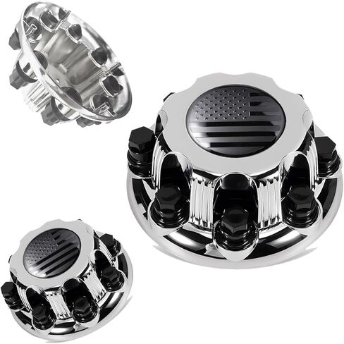 New 8 Lugs Chrome Wheel Center Caps Fit for Silverado/Avalanche/Suburban/Express & Sierra/Yukon/Savana 1500 2500 3500 16"/17" Inch Rim Hub Cover OEM Replacement in Saudi Arabia