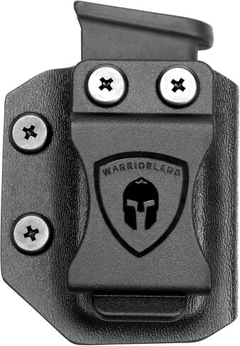 حافظة مجلة WARRIORLAND IWB/OWB، اختيارية مناسبة لـ Glock 43X MOS/ 43X/ 43، 1911 .45ACP، M&P Shield 9mm/.40 Single Stack Mag، Adj. الاحتفاظ وعدم القدرة، حامل ماج للسحب الأيمن/الأيسر in Kuwait