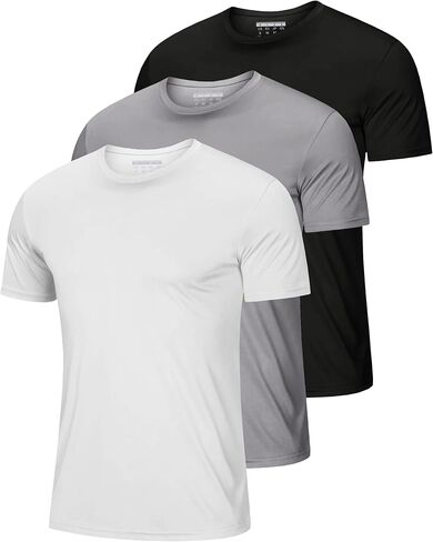 Magcomsen 3 Pack Men Short Shore Dry Dry Dryts Moisture Wicking Upf 50+ Athletic Running Gym Tworkout Twimt Thirts Therts in Saudi Arabia