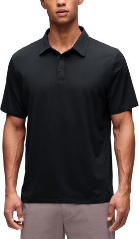 CRZ YOGA Cloud Jersey Mens Golf Polo Shirt Midweight Short Sleeve Soft Moisture Wicking Lounge Athletic Casual T-Shirts in Saudi Arabia