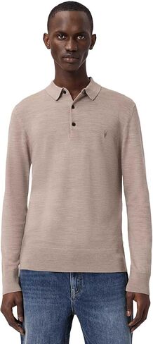 AllSaints Mens Mode Merino Ls Polo in Saudi Arabia