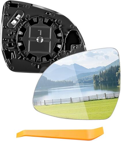 Right Passenger Side Heated Mirror Fit for BMW X3 G01 F25 X4 G02 X5 G05 F15 X6 G06 F16 X7 G07 2014-2024, Mirror Glass With Backing Plate in Saudi Arabia