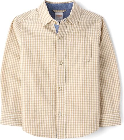 Gymboree Boys' and Toddler Long Sleeve Plaid Button Up Shirts in Saudi Arabia