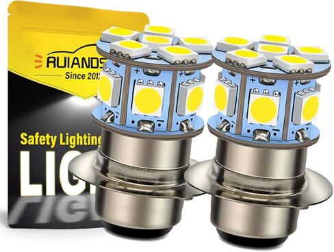 Ruiandsion 2pcs H6M LED Bulb 12V 5050 12SMD 6000K White LED Replacement Bulb for Motorcycle Light in Saudi Arabia