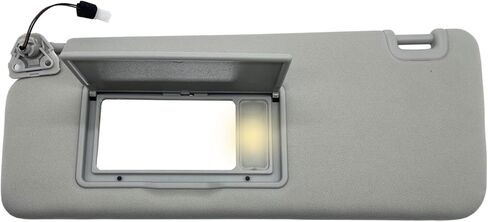 حاجب الشمس من جانب السائق مع استبدال الضوء يناسب Nissan Titan 2004-2024 Sunshade 96401-EZ70B 96401-EZ70B اللون رمادي (رمادي (جانب السائق)) in Saudi Arabia