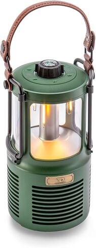 مكبر صوت بلوتوث خارجي من دريم ويف، مكبر صوت لاسلكي محمول بقدرة 9600 مللي أمبير في الساعة مع صوت هاي فاي 360 درجة، ضوء مزاج قابل للتعديل، للاستخدام الداخلي والخارجي والتخييم والسفر والمنزل (أخضر) in Kuwait